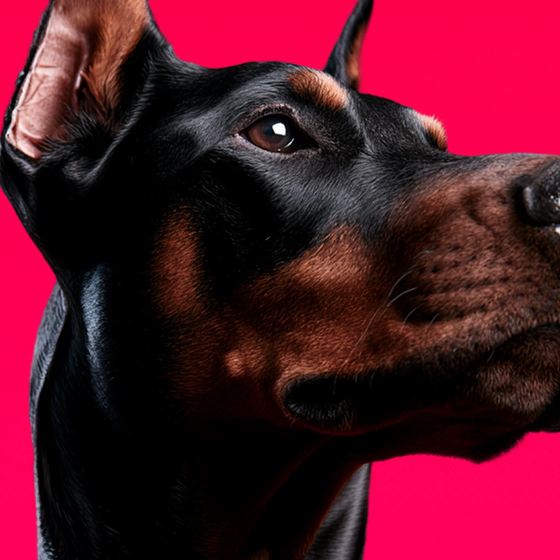 Black Doberman